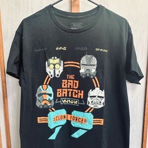 Mens T-shirt, Star Wars Bad Batch, black size Large